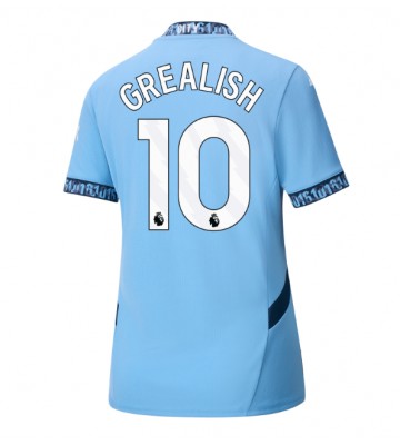 Manchester City Jack Grealish #10 Primera Equipación Mujer 2024-25 Manga Corta